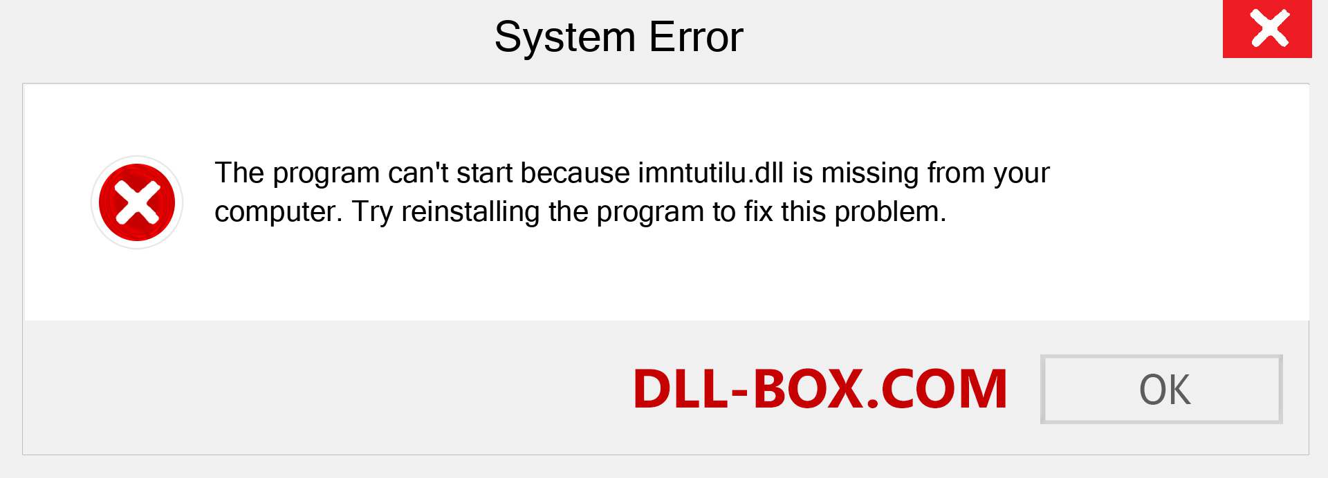  imntutilu.dll file is missing?. Download for Windows 7, 8, 10 - Fix  imntutilu dll Missing Error on Windows, photos, images